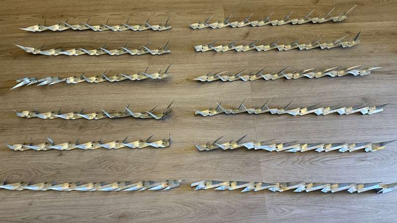 LOT OF - Galvanised Spike Strips