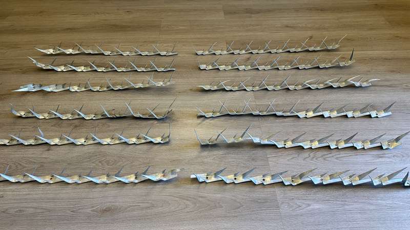 LOT OF - Galvanised Spike Strips