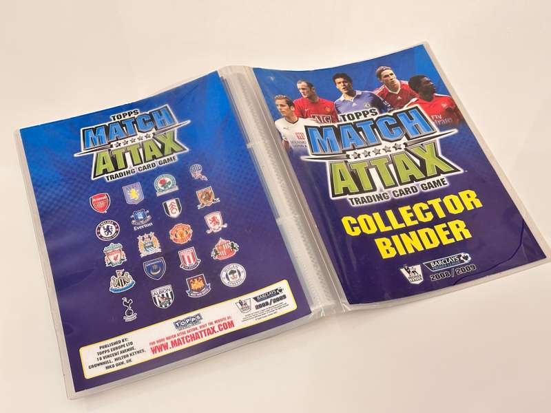 Match Attax Premier League 2008/2009 Collectors Binder with 327 Cards