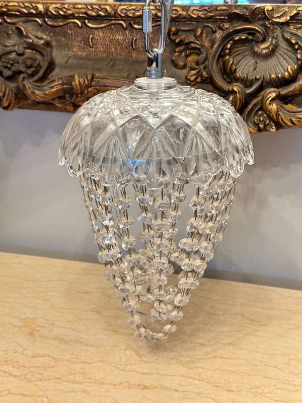 Exquisite Crystal Basket Chandelier