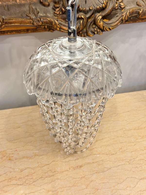 Exquisite Crystal Basket Chandelier