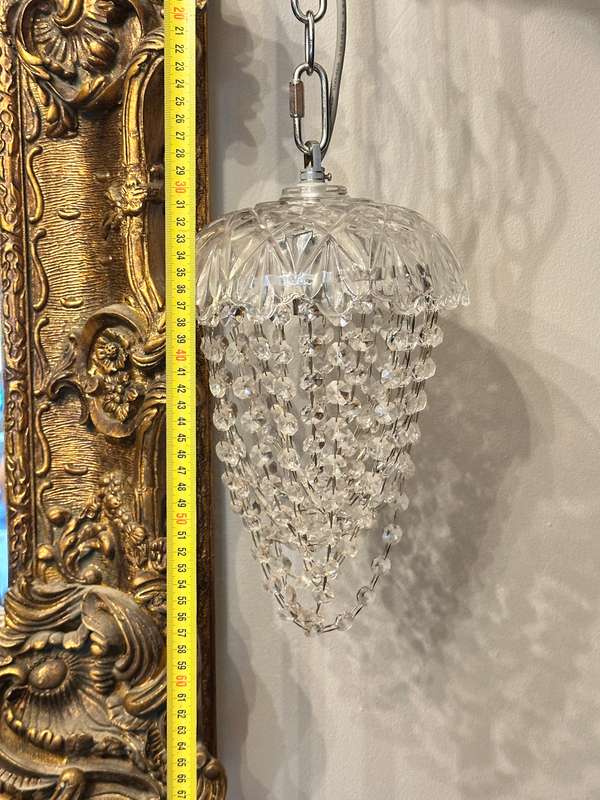 Exquisite Crystal Basket Chandelier