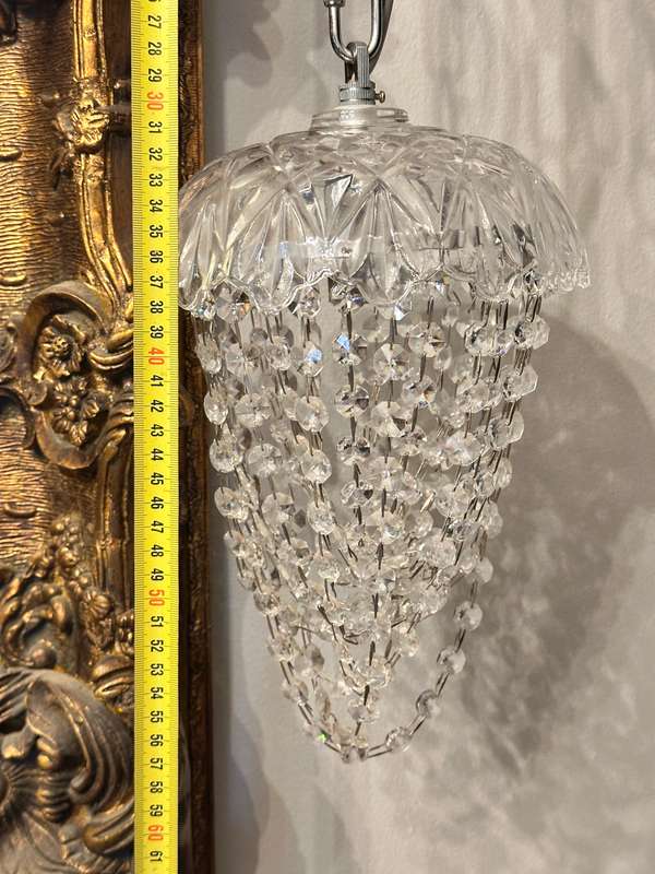 Exquisite Crystal Basket Chandelier