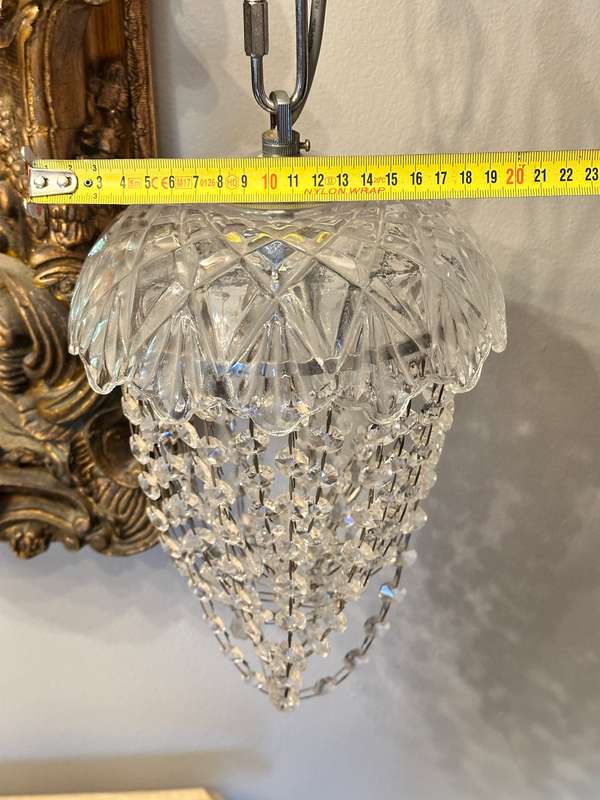 Exquisite Crystal Basket Chandelier