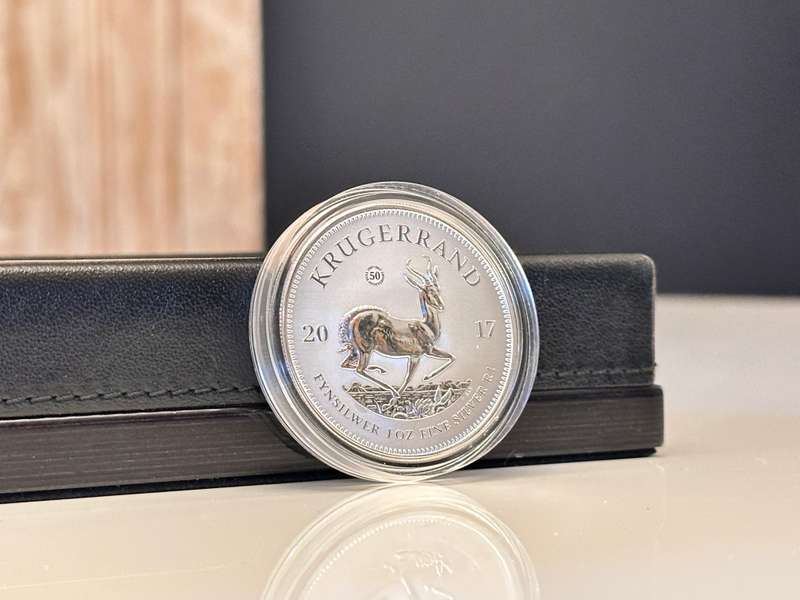 2x 2017 1oz Fine Silver KRUGERRAND in Capsule with Certificate - Bid per coin