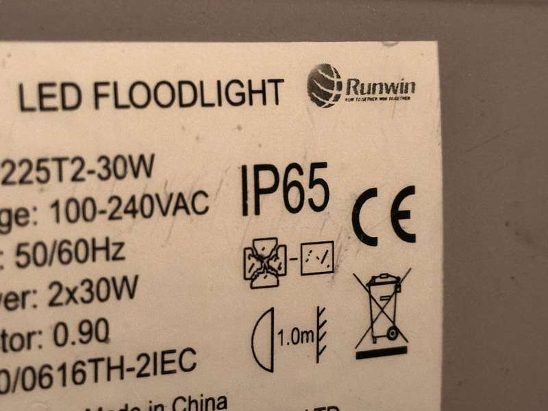Double LED Floodlight on Adjustable Tripod Stand