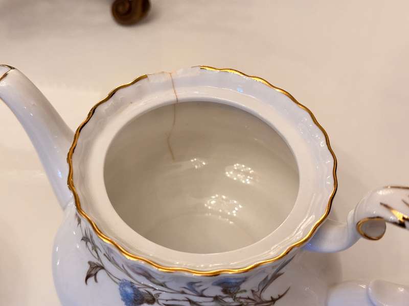 Royal Albert Brigadoon Tea pot & Sugar Bowl