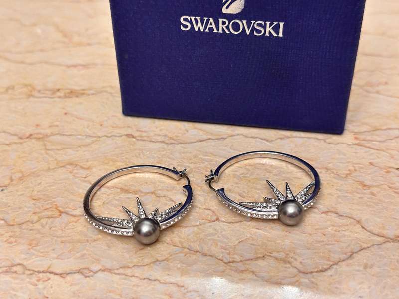 SWAROVSKI Statement Hoop Earrings
