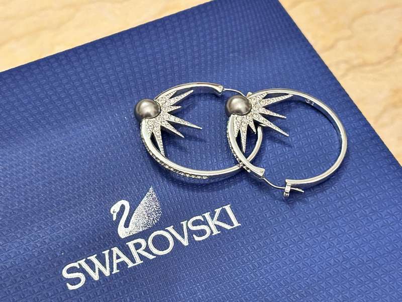 SWAROVSKI Statement Hoop Earrings