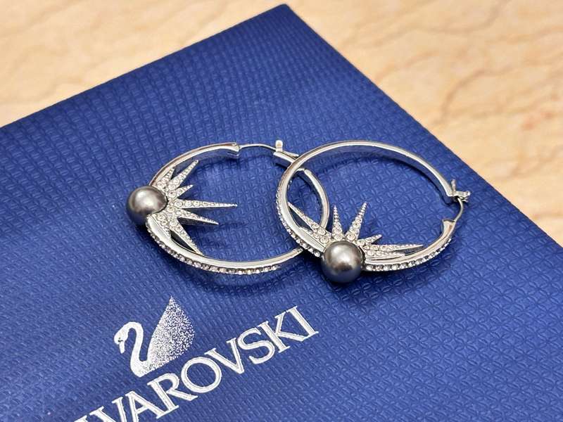 SWAROVSKI Statement Hoop Earrings