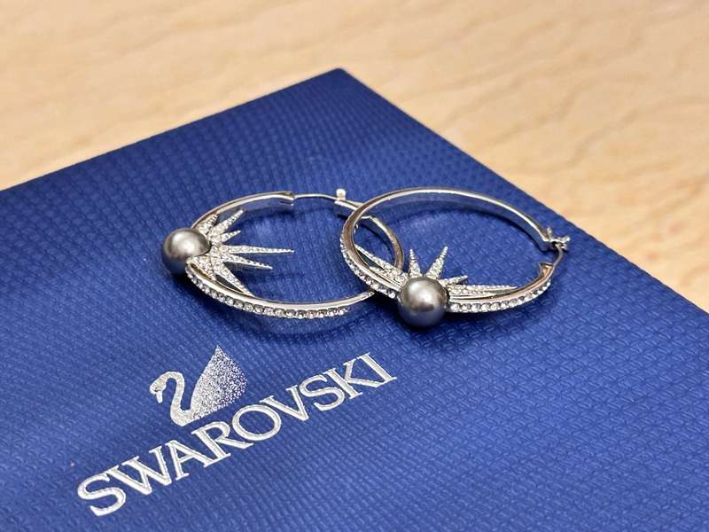 SWAROVSKI Statement Hoop Earrings