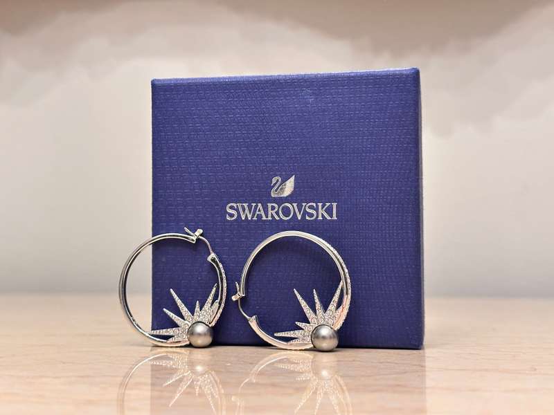 SWAROVSKI Statement Hoop Earrings