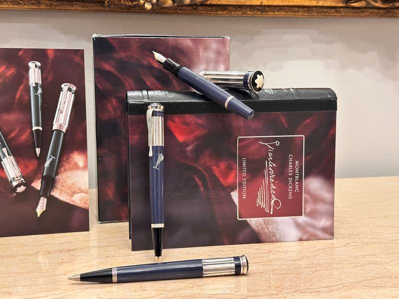 Montblanc Limited Edition Charles Dickens - Sterling Silver Collectors Set in Original Box