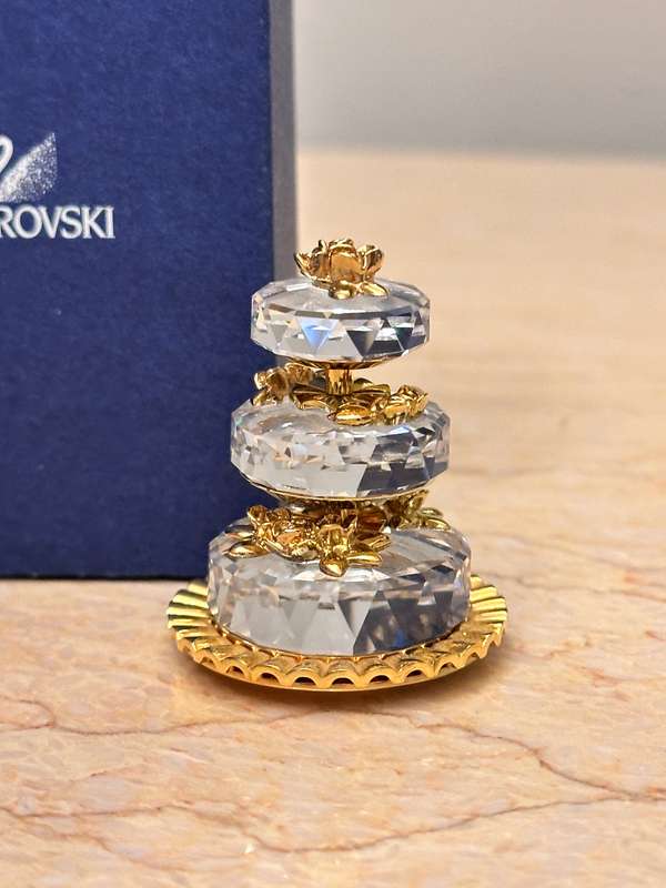 Beautiful SWAROVSKI Tier Cake Collectable - In Original Box