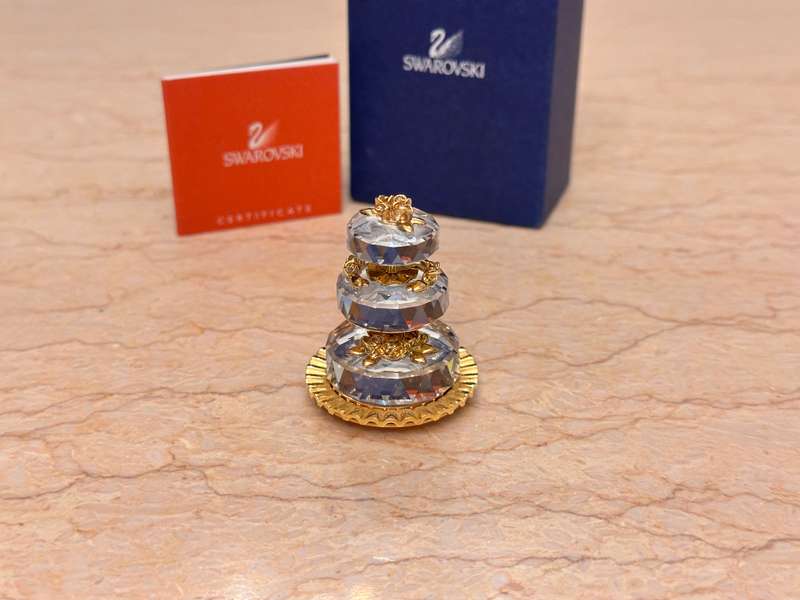 Beautiful SWAROVSKI Tier Cake Collectable - In Original Box