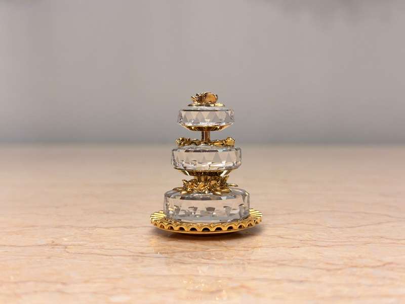 Beautiful SWAROVSKI Tier Cake Collectable - In Original Box