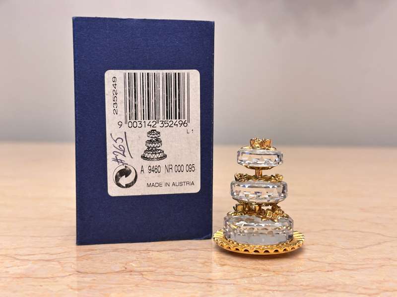 Beautiful SWAROVSKI Tier Cake Collectable - In Original Box