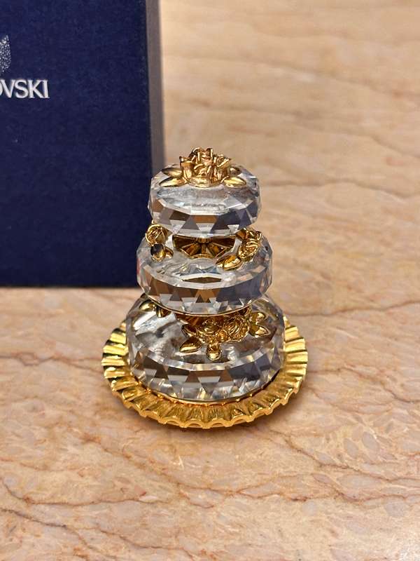 Beautiful SWAROVSKI Tier Cake Collectable - In Original Box