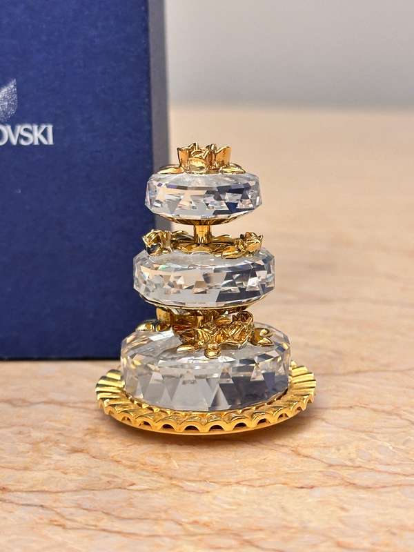 Beautiful SWAROVSKI Tier Cake Collectable - In Original Box