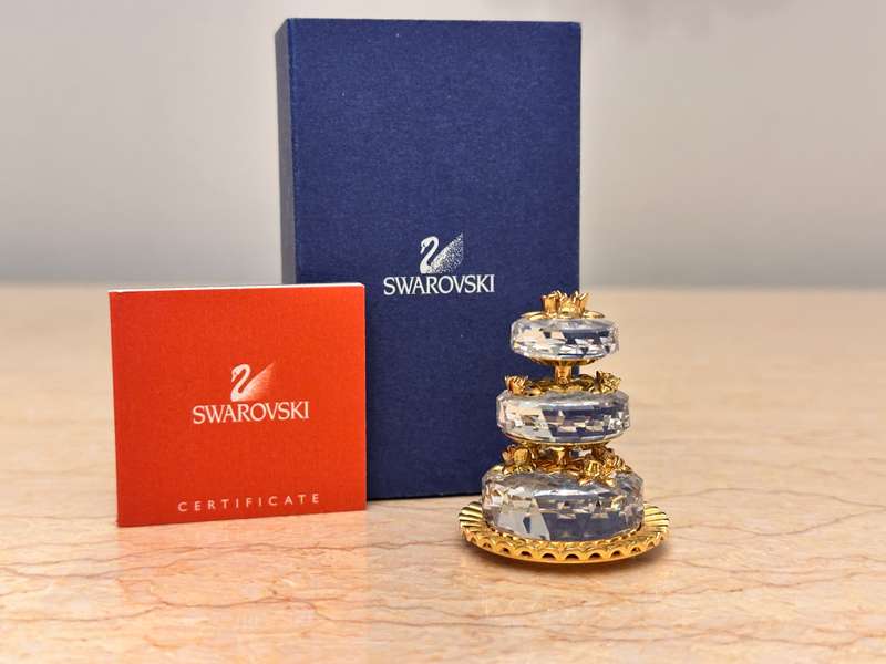 Beautiful SWAROVSKI Tier Cake Collectable - In Original Box