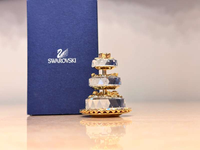 Beautiful SWAROVSKI Tier Cake Collectable - In Original Box