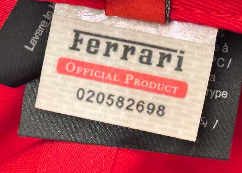 Official Scuderia Ferrari Italian Cap