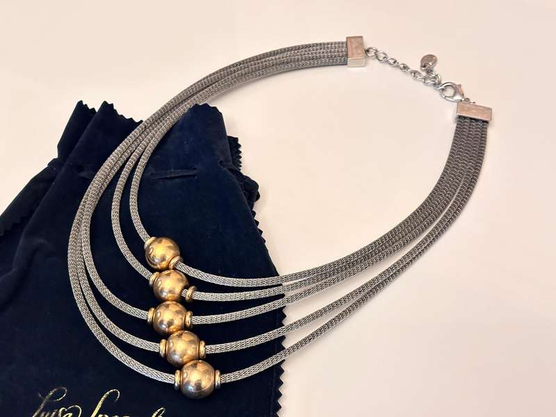 LUISA SPAGNOLI Showstopper Italian Necklace - With Original Bag