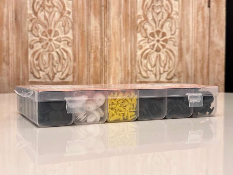 Large Clip & Fastener Retainer Set with 13 Sizes