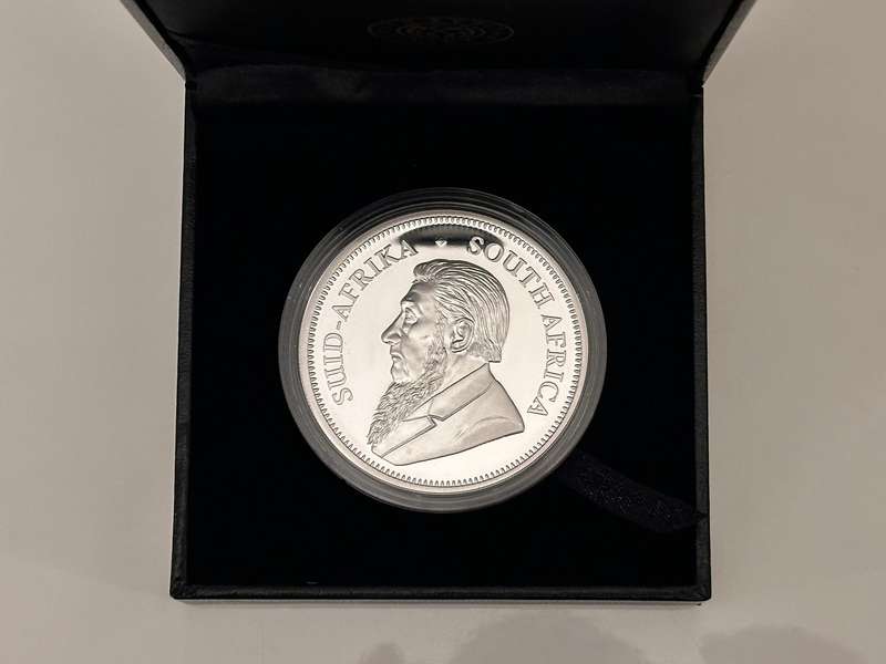 2oz Silver Proof Krugerrand 2020 - In Original SA Mint box with Certificate