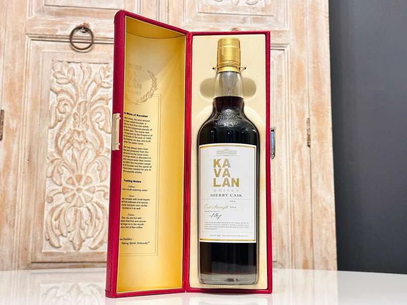 Kavalan Limited Edition No 375 of 436 Sherry Cask Strength in Collectors Display Case