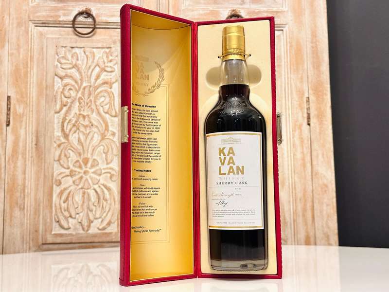Kavalan Limited Edition No 375 of 436 Sherry Cask Strength in Collectors Display Case