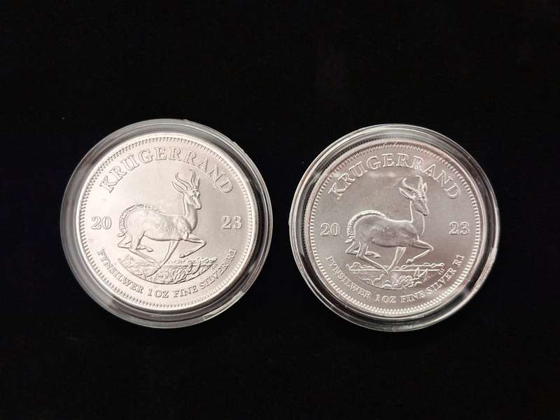2x 2023 Silver KRUGERRANDS in Capsule - Bid per coin