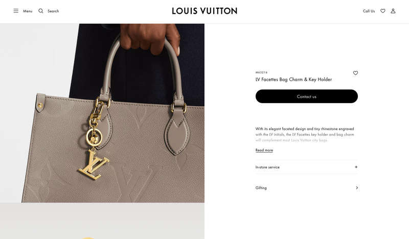 Louis Vuitton Iconic Collection Bag Charm Accessory
