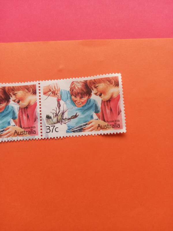 Australian 5 stamp strip
