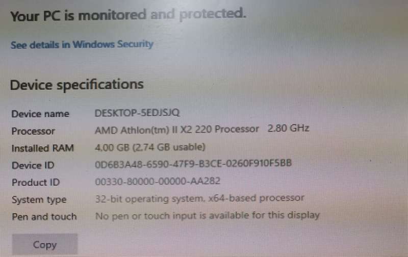 Aspire X3450 Desktop - 500GB HDD/ 4GB RAM - Windows 10 loaded for testing
