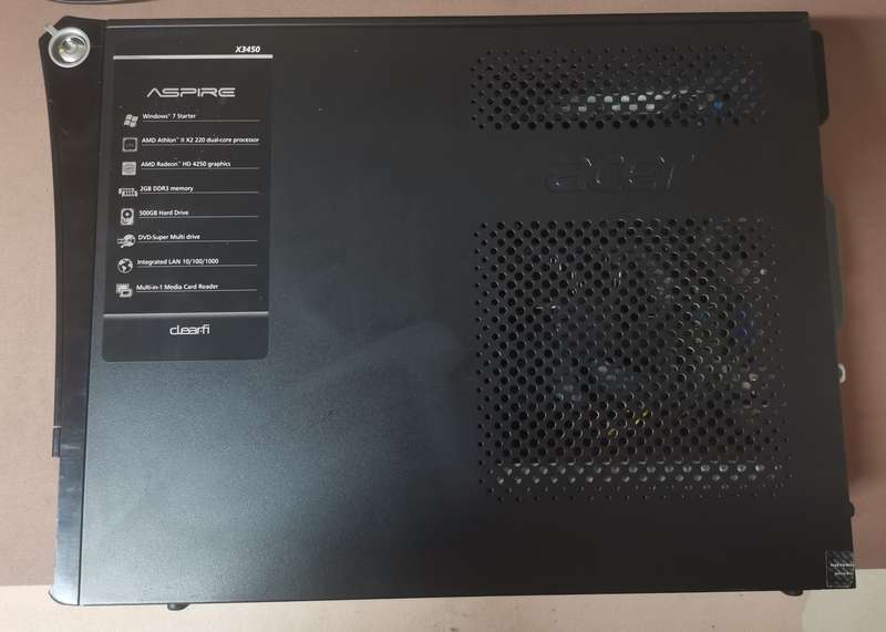 Aspire X3450 Desktop - 500GB HDD/ 4GB RAM - Windows 10 loaded for testing