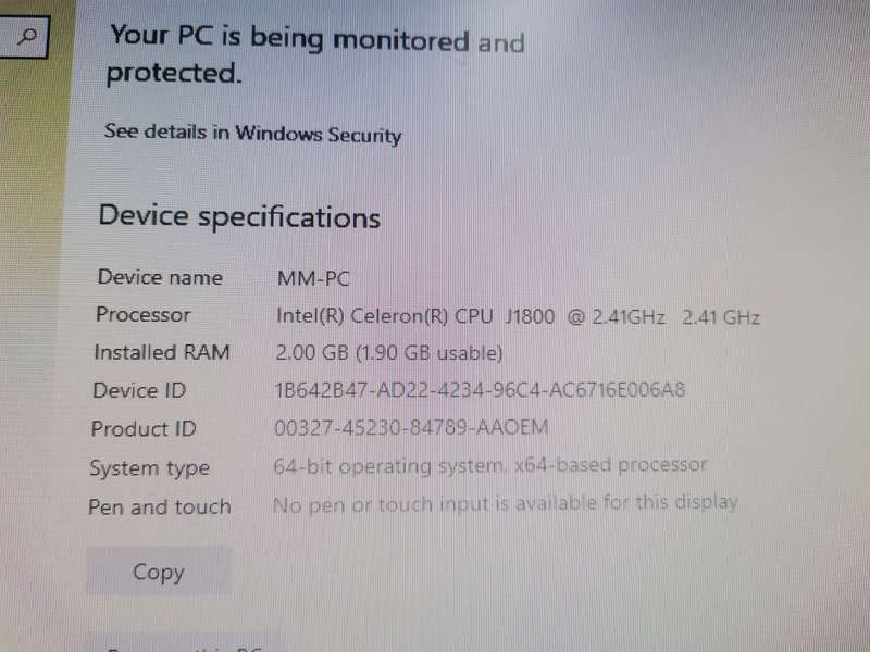 Lenovo C260 AIO - 19.5" LED - 2GB RAM/ 500GB HDD + Windows 10 - Condition as per photos