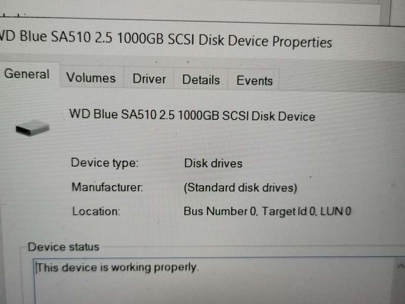 WD Blue SA510 - SATA SSD - 1TB - Excellent condition