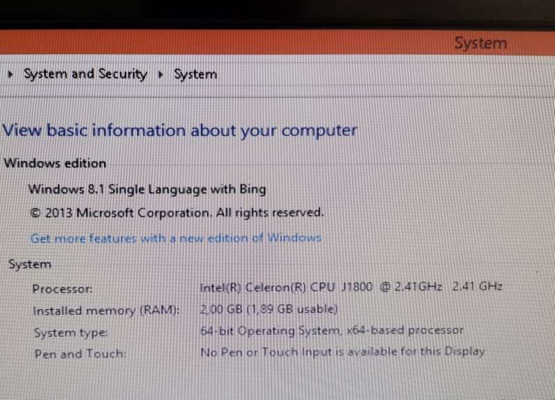 Lenovo C260 AIO - 19.5" LED - 2GB RAM/ 500GB HDD + Windows 8 - Condition as per photos