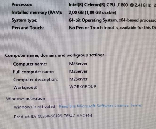 Lenovo C260 AIO - 19.5" LED - 2GB RAM/ 500GB HDD + Windows 8 - Condition as per photos