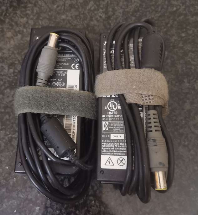 2 x Original Lenovo Laptop Chargers - Untested - One bid for all