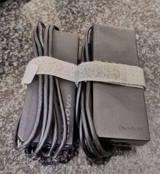 2 x Original Lenovo Laptop Chargers - Untested - One bid for all