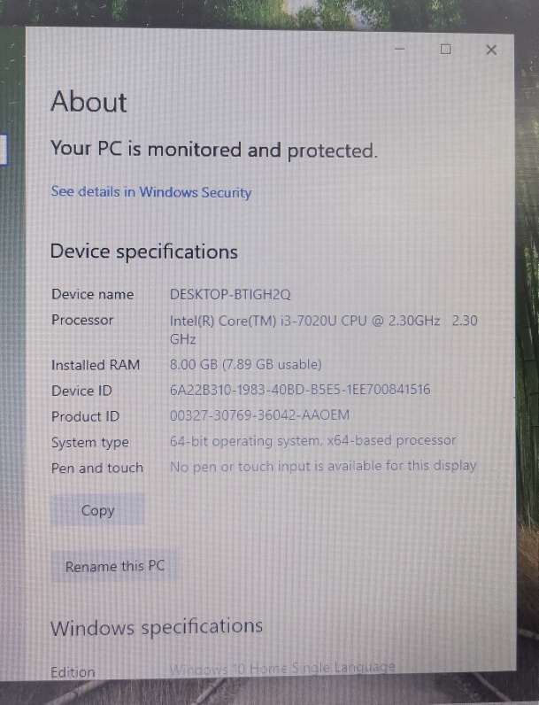 ASUS X543U 7th Gen CORE i3 Laptop