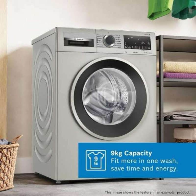 Bosch 9kg Front Loader Washing Machine  WGA1440XZA/180 | Silver Finish | EcoSilence Drive