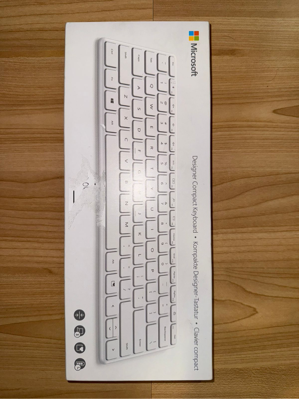 Microsoft Designer Compact Keyboard  Bluetooth 5.0, MultiDevice, Slim Ergonomic Design