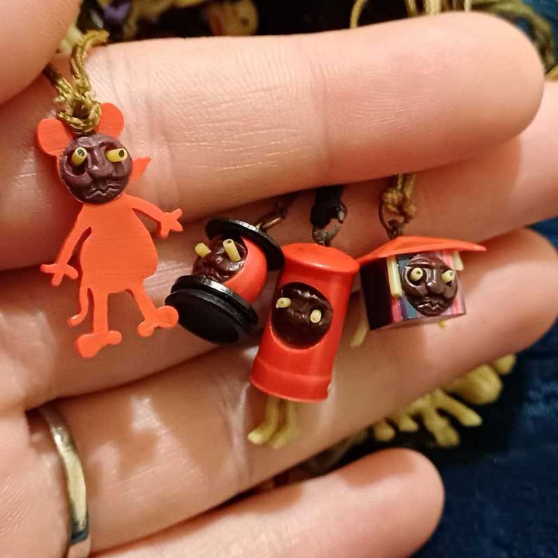 Japanese Celluloid Kobe Charms