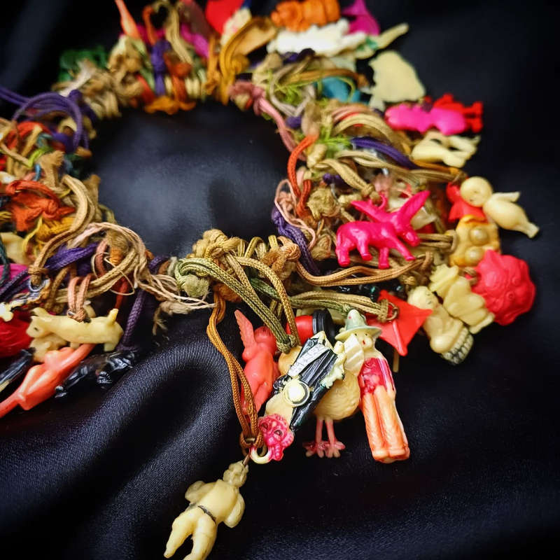 Antique Japanese Kobe Celluloid Charms, over 100 Charms