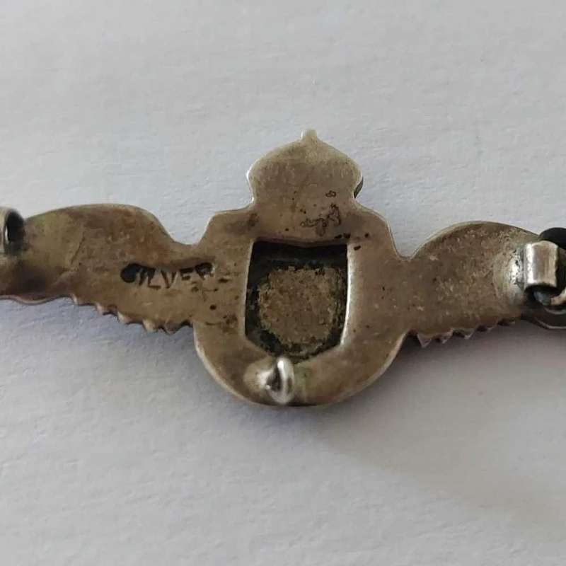 World War II 1939 - 1945  Sterling Silver SAAF navigators pin