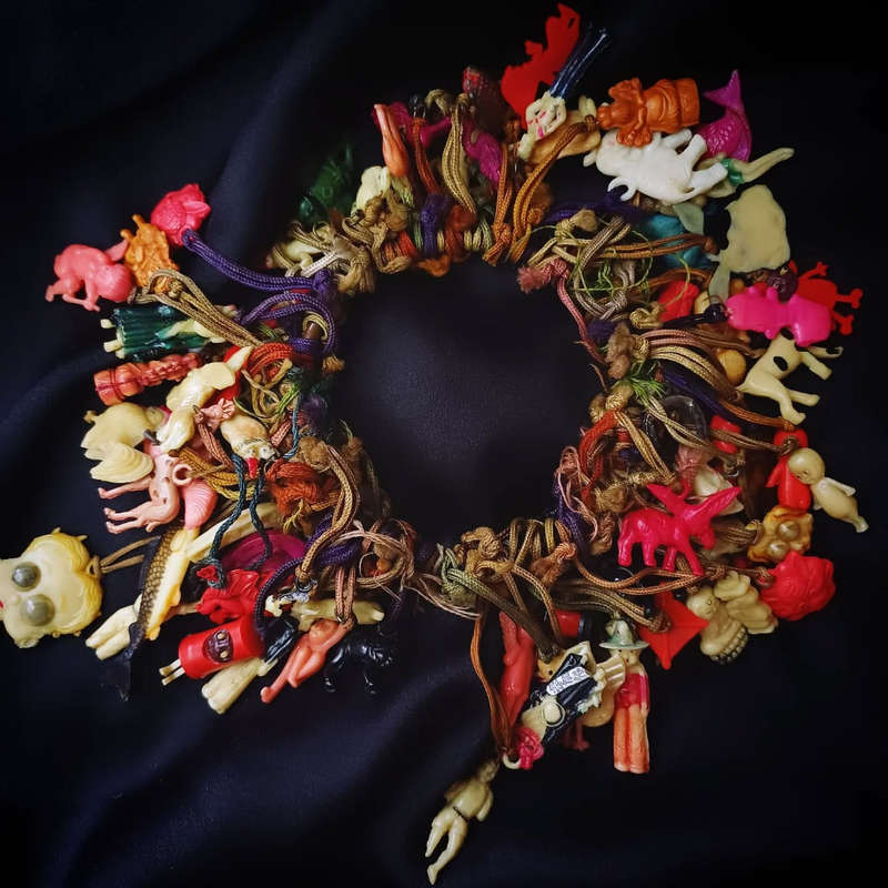 Antique Japanese Kobe Celluloid Charms, over 100 Charms