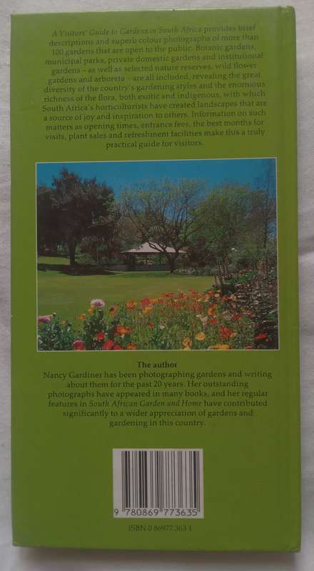 A visitors guide to GARDENS in South Africa by Nancy Gardiner -1988
